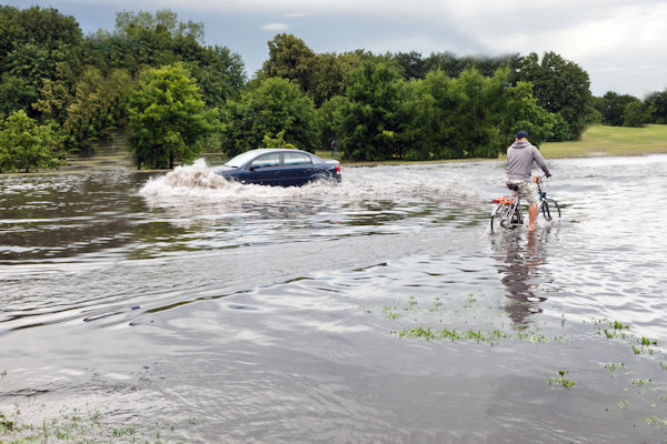 Autoverkeer in de Waal ondervindt hinder van stijgend waterpeil